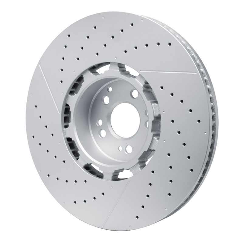Mercedes-Benz Gls63 AMG Brake Rotor (1) - Front - R1 Concepts - Drilled & Slotted Geo-Carbon - `21-`25
